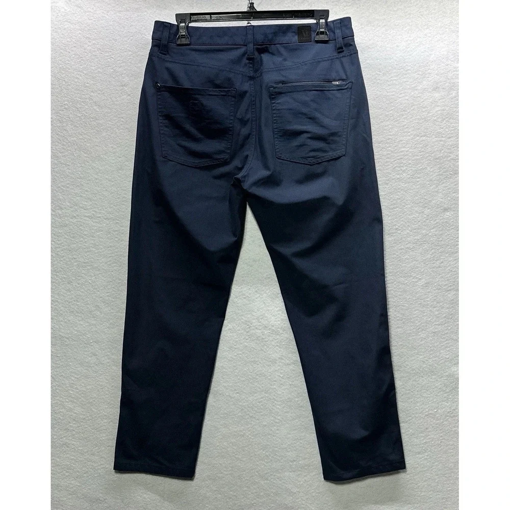 Vuori Pants Men 32 Short Slim Ink Navy Meta Ankle Stretch Comfort Office Outdoor